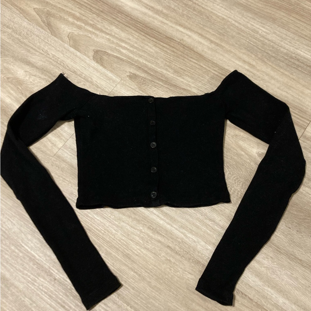 Zara - off the shoulder crop top. Size small.